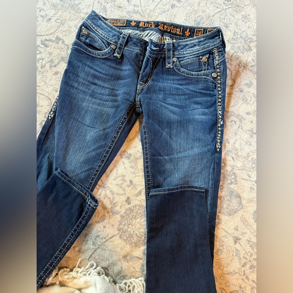 Rock revival Women's Dark Blue Boot Cut Jeans